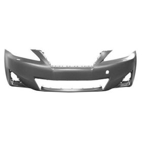 Front Bumper Cover- Primed-  W/ Headlamp Washer Hole- W/O Sensor Hole Oem# 5211953981