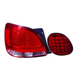 1998-2005 Lexus Gs300 Performance Rear Lamp Set Lh (Driver Side)+Rh  (Passenger Side) - Led - Clear / Red Lens - Inner / Outer - LX2811107-2