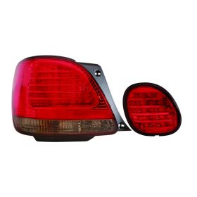 1998-2005 Lexus Gs300 Performance Rear Lamp Set Lh (Driver Side)+Rh  (Passenger Side) - Led - Smoked  / Red Lens - Inner / Outer - LX2811108-2