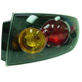 2004-2006 Mazda 3- Sedan Rear Lamp Assembly  Rh (Passenger Side)- Outer-Clear Lens- Red & Amber Inner -Sport Type - MA2801127-2