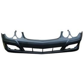 2007-2009 Mercedes E320 Bumper Front Primed W/O Sensor W/H L Washer Hole W/O Sport Pkg - OEM# 2118802440 - MB1000270-3