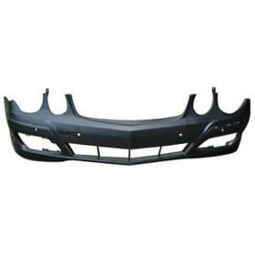 2007-2009 Mercedes E320 Bumper Front Primed W/Sensor W/O H L Washer Hole W/O Sport Pkg - OEM# 2118802540 - MB1000333-3