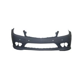 2008-2009 Mercedes C230 Bumper Front Primed W/Sensor W/O H L Washer Hole W/Amg Sport Pkg W/O Led - MB1000366-3