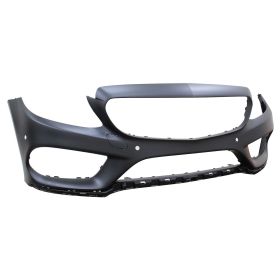 2015-2016 Mercedes C300 Bumper Front Primed W/Amg/Surround View - OEM# 2058802440649999 - MB1000491-3