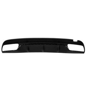 2015-2018 Mercedes C63 Amg Bumper Lower Rear W/O Amg Carbon Fiber Texture Black - OEM# 2058856438 - MB1195113-3