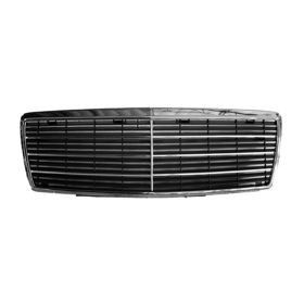 1995-1999 Mercedes Benz S-Class- W140 Grille Assembly- W/ Chrome Frame- S320/ S350D/ S420/ S500 - MB1200118-2