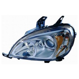 1998-2001 Mercedes Benz Ml320 Performance Headlamp Set Lh (Driver Side)+Rh  (Passenger Side) - Projector - Chrome Bezel - MB2505105-2
