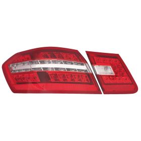2010-2013 Mercedes Benz E550- Sedan Performance Rear Lamp Set Lh (Driver Side)+Rh  (Passenger Side) - Led - Clear / Red Lens - Inner & Outer - From Jul/31/2009 - MB2811103-2