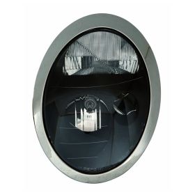 2002-2004 Mini Cooper / Cooper S Performance Headlamp Set Lh (Driver Side)+Rh  (Passenger Side) - Oem Style - Halogen - Black Bezel - MC2505101-2
