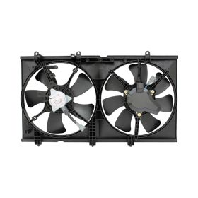 2003-2007 Mitsubishi Lancer Cooling Fan Assembly 2.0L - OEM# MR993933/MR314718/MR312899/MR464078/MR968365 - MI3115119-3