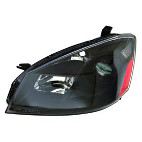 2005-2006 Nissan Altima Performance Headlamp Set Lh (Driver Side)+Rh  (Passenger Side) - Projector Type - Halogen - Black Bezel - NI2505110-2