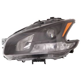 2009-2011 Nissan Maxima Performance Headlamp Set Lh (Driver Side)+Rh  (Passenger Side) - Halogen Type - Black - NI2505114-2
