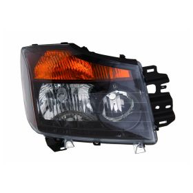 2008-2012 Nissan Titan Performance Headlamp Set Lh (Driver Side)+Rh  (Passenger Side) - Black Bezel - NI2505116-2