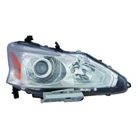 2013-2013 Nissan Altima- Sedan Performance Headlamp Set Lh (Driver Side)+Rh  (Passenger Side) - Halogen - Chrome Bezel - NI2505124-2
