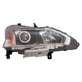 2013-2014 Nissan Altima- Sedan Performance Headlamp Set Lh (Driver Side)+Rh  (Passenger Side) - Halogen - Black Bezel - NI2505125-2