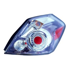 2007-2011 Nissan Altima- Sedan Performance Rear Lamp Set Lh (Driver Side)+Rh  (Passenger Side) - Led - Clear / Red - Chrome - NI2811146-2