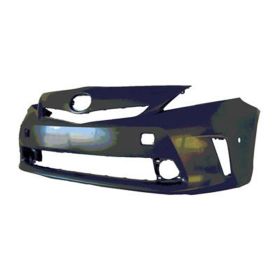 2012-2014 Toyota Prius V Bumper Front Primed W/Sensor W/O Washer Hole - OEM# 5211947926 - TO1000389-3