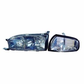 1992-1994 Toyota Camry Performance Parklamp Set Lh (Driver Side)+Rh  (Passenger Side) - Diamond Design - Black - TO2505113-2