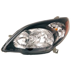 2003-2008 Toyota Matrix Performance Headlamp Set Lh (Driver Side)+Rh  (Passenger Side) - Oem Style - Black Bezel - TO2505122-2
