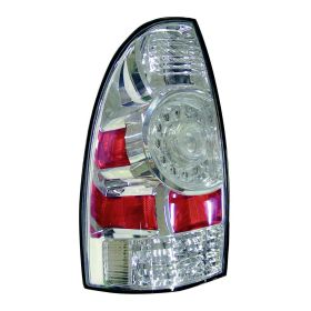 2009-2011 Toyota Tacoma Performance Rear Lamp Set Lh (Driver Side)+Rh  (Passenger Side) - Led Style - Clear Lens - Chrome Bezel - TO2811150-2