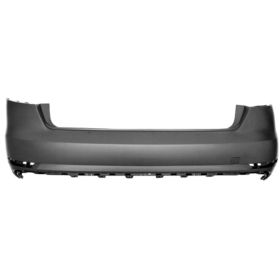 2017-2019 Audi A4 Bumper Rear Primed W/O Park Assist Sensor For Sedan W/O S-Line - OEM# 8W5807067GRU - AU1100252-3