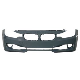2012-2015 BMW 3 Series Sedan (1999-) Bumper Front W/Sensor W/O Wash/Cam/Park Distance Control W/O Moulding Hole Primed - OEM# 51117293012 - BM1000265-3
