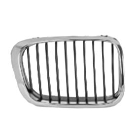 BMW 3 Series Sedan 1999-2001 Passenger Side Upper Hood-mounted Grille - BM1200179
