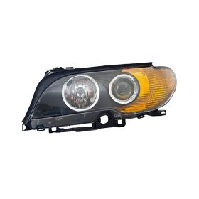 BMW 3 Series Convertible 2003-2006 Driver Side Halogen Head Light Lens And Housing - BM2502143