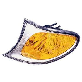 2002-2005 BMW 3 Series Sedan (1999-) Side Marker Lamp Driver Side Amber W/Chrome Bezel HQ - OEM# 63136915383 - BM2520110-3