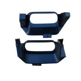 2013-2022 RAM PICKUP-RAM-1500 Driver And Passenger Side Front Tow Hook Bezel Pair - CH1037127 OEM# 68271565AA