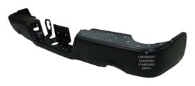 2019-2022 Dodge Ram Pickup R1500 Classic Rear Bumper Face Bar- Painted- W/ Dual Exhaust & W/O Sensor Holes - CH1102372-2