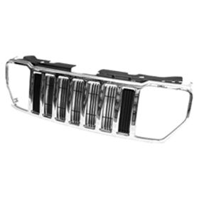 2008-2012 Jeep Liberty Grille W/Chrome Moulding - OEM# 55157218AC - CH1200317-3