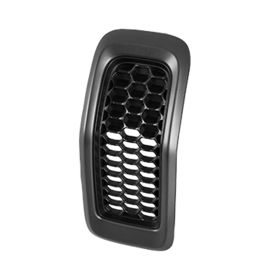 2014-2018 Jeep Cherokee Grille Matte Black W/Painted Silver Molding 7 Pieces Set - OEM# 6CY39XS9AA - CH1200374-3