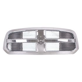 2013-2018 Ram Pickup-Ram-1500 Grille Chrome Frontame W/Chrome Wave Mesh - OEM# 68148231AC - CH1200409-3