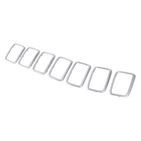 2017-2021 Jeep Grand Cherokee - Grille Trim Ring 7-piece Set - CH1210132