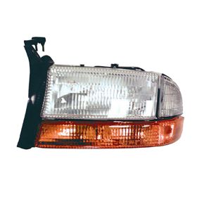 1998-2004 Dodge Dakota Pickup - Driver Side Headlight Lens And Housing - CH2502122