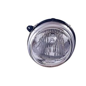 2002-2004 Jeep Liberty Headlamp Assembly  Lh (Driver Side)- Inner -Chrome Middle  / Edge Clear -From Oct 6  2002- Capa Certified - CH2502146C-2