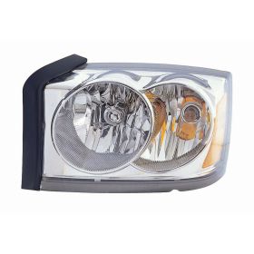2006-2007 Dodge Dakota Pickup Head Lamp Driver Side W/O Black Bezel HQ - OEM# 55077607AC - CH2502170-3