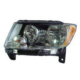 Jeep Grand Cherokee 2011-2013 Driver Side Halogen Head Light Assembly - CH2502224