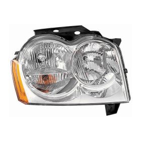 2005-2007 Jeep Grand Cherokee Head Lamp Passenger Side HQ - OEM# 55156350AF - CH2503160-3