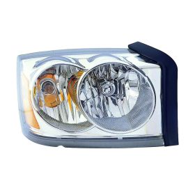 2006-2007 Dodge Dakota Pickup Head Lamp Passenger Side W/O Black Bezel HQ - OEM# 55077606AC - CH2503170-3