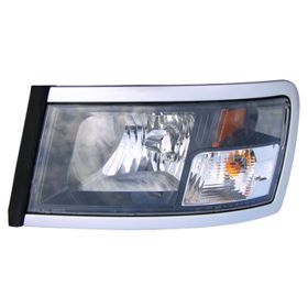 2008-2010 Dodge Dakota Pickup Head Lamp Driver Side W/Black Bezel - OEM# 1EK59WS2AC - CH2518127-3