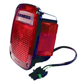 1987-1990 Jeep Wrangler Passenger Side Tail Light Assembly - Best Value - CH2801116