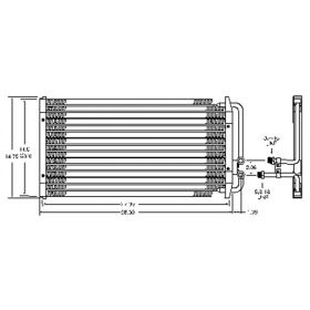 1988-1994 Gmc S15 Jimmy - Ac Condenser 4.3l V6 Inlet Points Toward Engine - CND36402