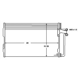 1995-1996 Cadillac Fleetwood Brougham Rwd-Ac Condenser-CND40007