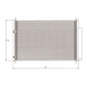 Toyota Corolla Sedan 2009-2010 Ac Condenser 1.8/2.4ltr L4 Engine Japan Built Corolla - CNDDPI3686