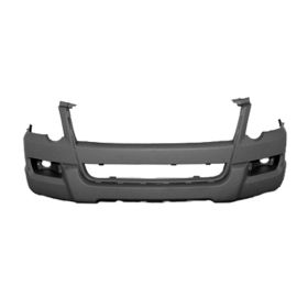 2006-2010 Ford Explorer (Except Sport Or Sport Trac) Front Bumper Cover - Primed- W/ Fog- Xlt / Limited - FO1000601-2