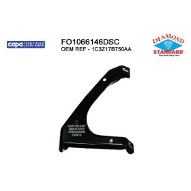 1999-2002 FORD PICKUP FORD SUPERDUTY Driver Side Front Bumper V-Bracket - Diamond Standard - FO1066146DSC OEM# 1C3Z17B750AA