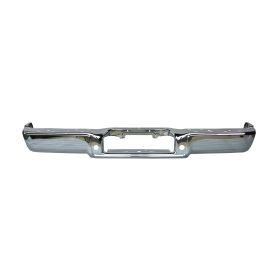 2005-2008 Ford Pickup- F150 (New Style) Rear Step Bumper Face Bar- Chrome- Chrome -Styleside- From Aug 9  2005- W/O Sensor Holes - FO1102358-2