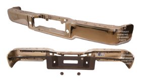 2005-2008 Lincoln Mark Lt Rear Step Bumper Assembly (Hitch Style- Ball On End)- Chrome- -Styleside-W/O Sensor Holes- From Aug 9  2005 - FO1103136-2